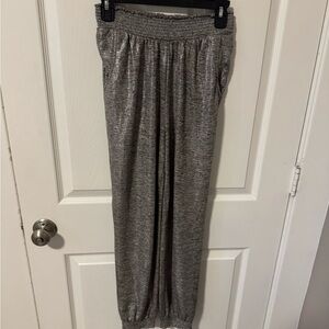 Anthropologie Silver Pants
